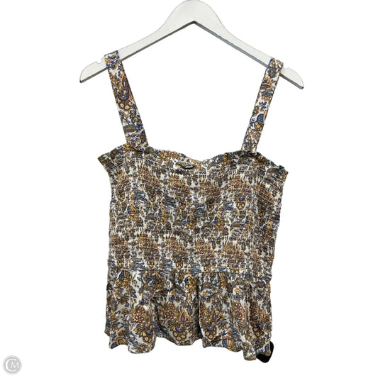 Top Sleeveless By Loft In Multi-colored, Size: L