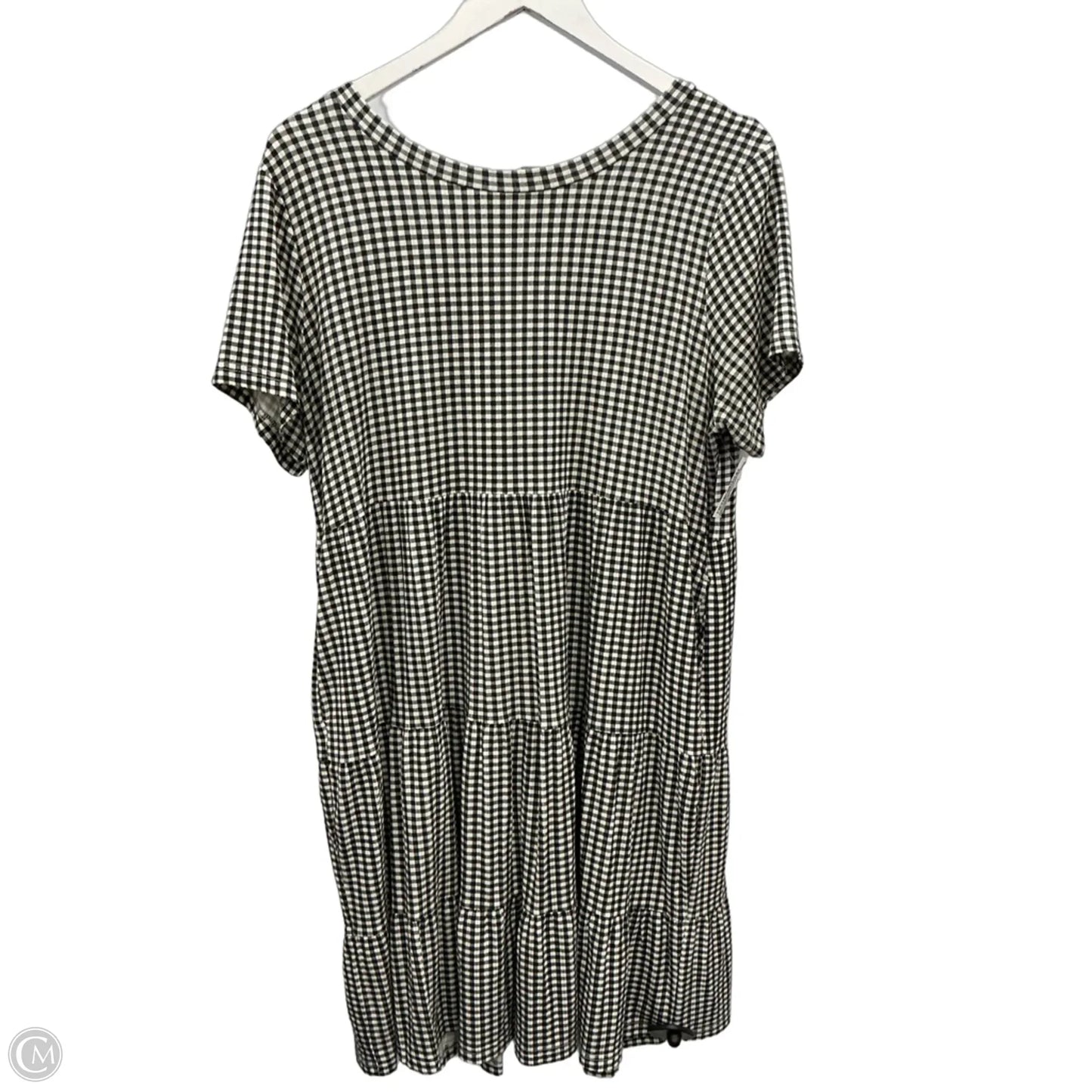 Dress Casual Midi By Loft In Black & White, Size: L