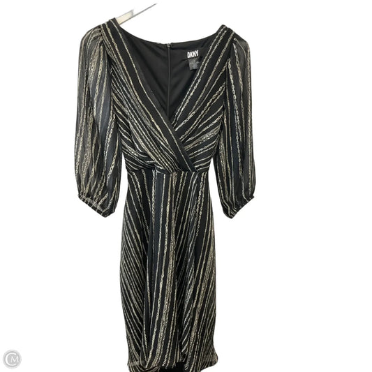 Dress Casual Midi By Dkny In Black, Size: S