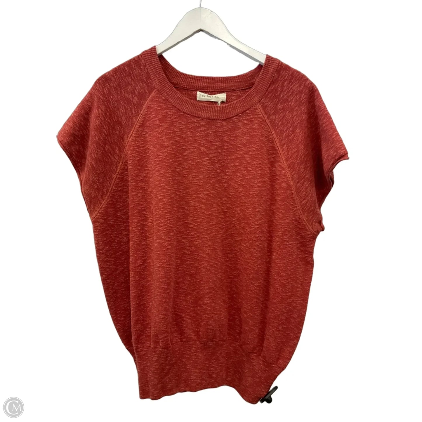 Top Short Sleeve By By Together In Orange, Size: L