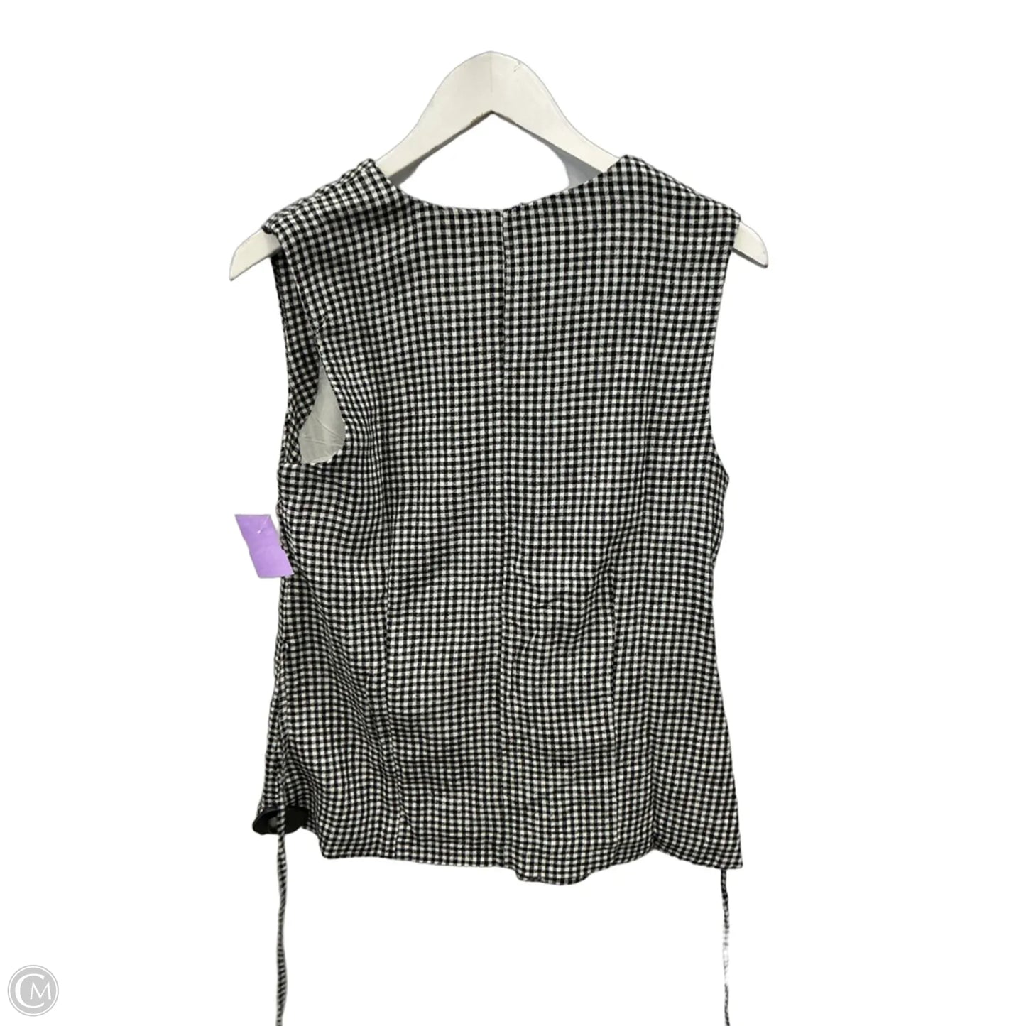 Top Sleeveless By Abercrombie And Fitch In Black & White, Size: S
