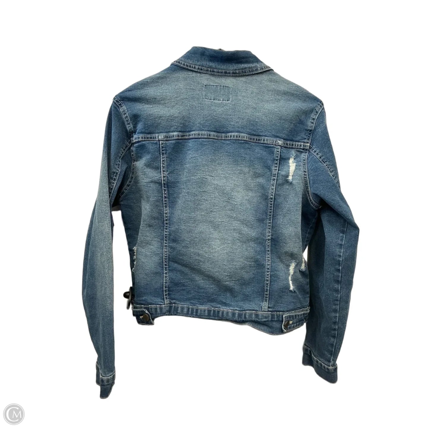 Jacket Denim By Clothes Mentor In Blue Denim, Size: M