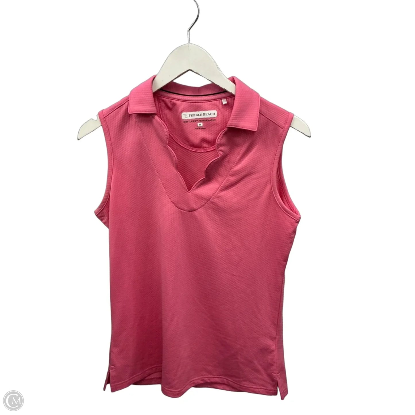 Athletic Tank Top By Pebble Beach In Pink, Size: M