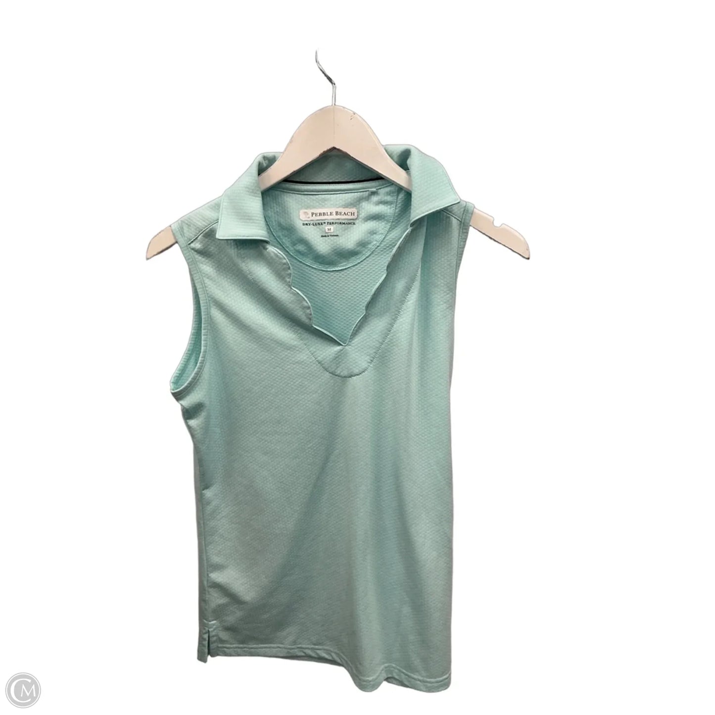 Athletic Tank Top By Pebble Beach In Blue, Size: M