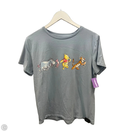 Top Short Sleeve By Disney In Blue, Size: L