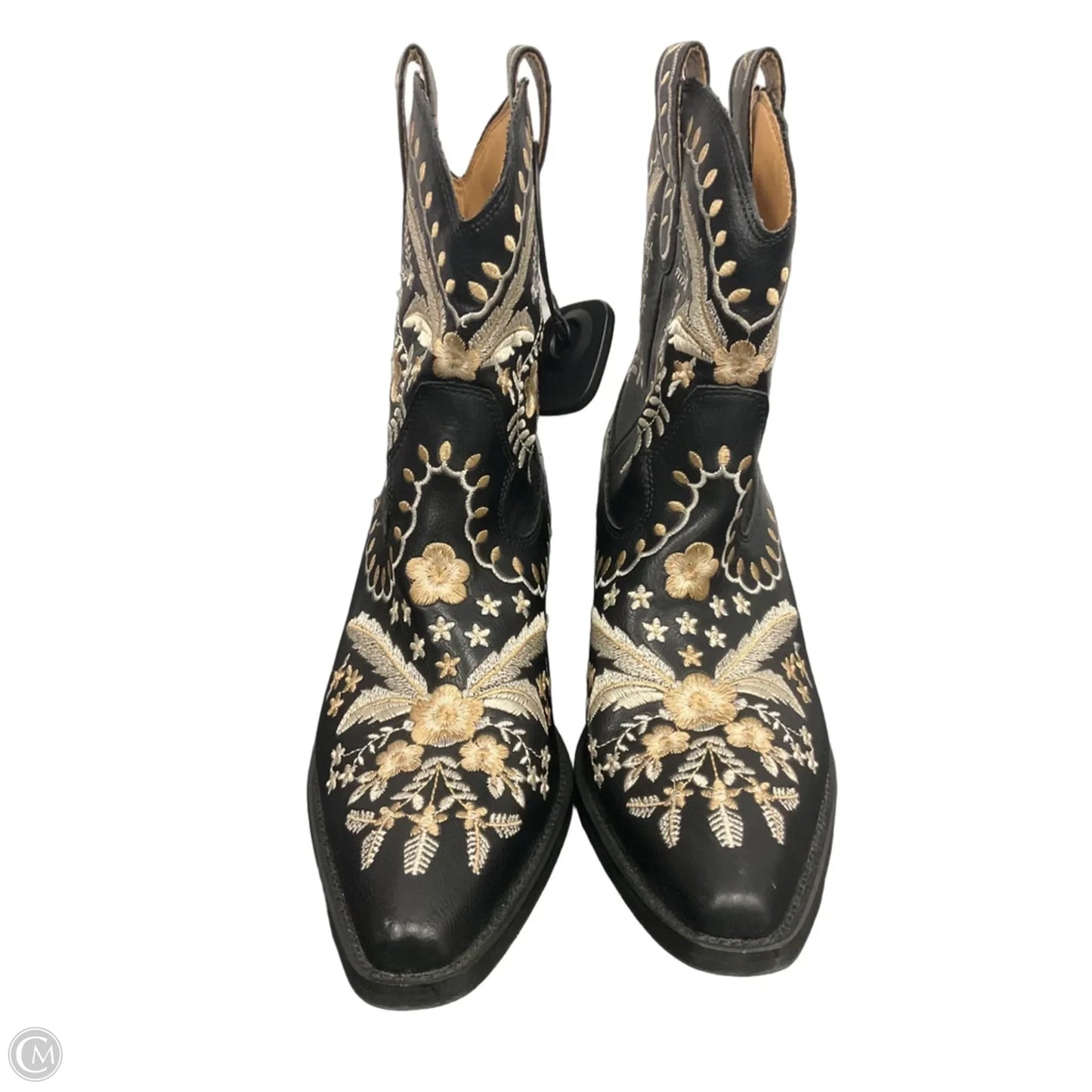 Boots Western By Buckle Black In Black, Size: 9