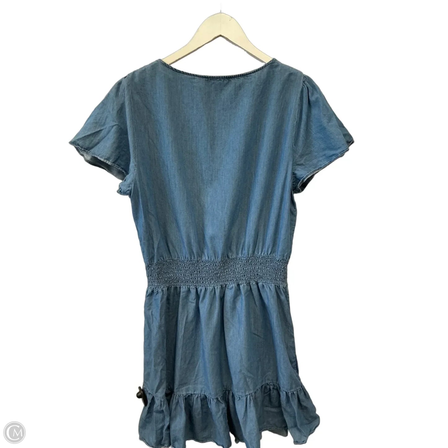 Dress Casual Midi By Michael By Michael Kors In Blue Denim, Size: M