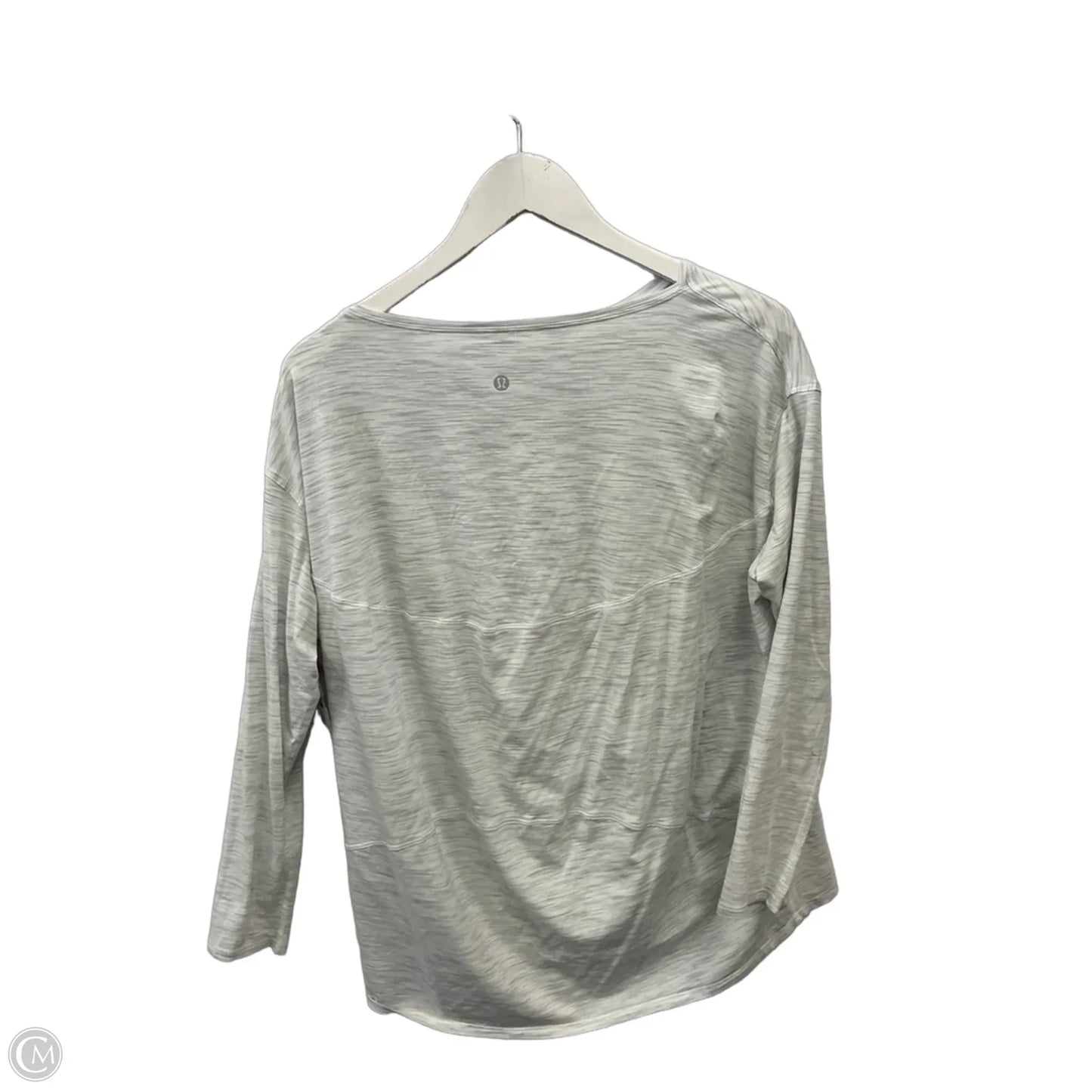Athletic Top Long Sleeve Crewneck By Lululemon In Grey, Size: 10