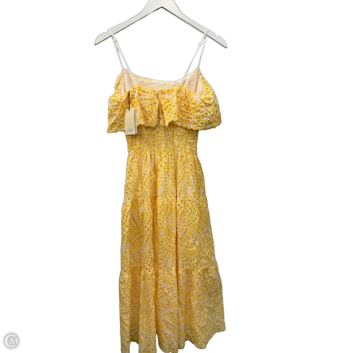 Dress Casual Midi By Elan In Yellow, Size: M