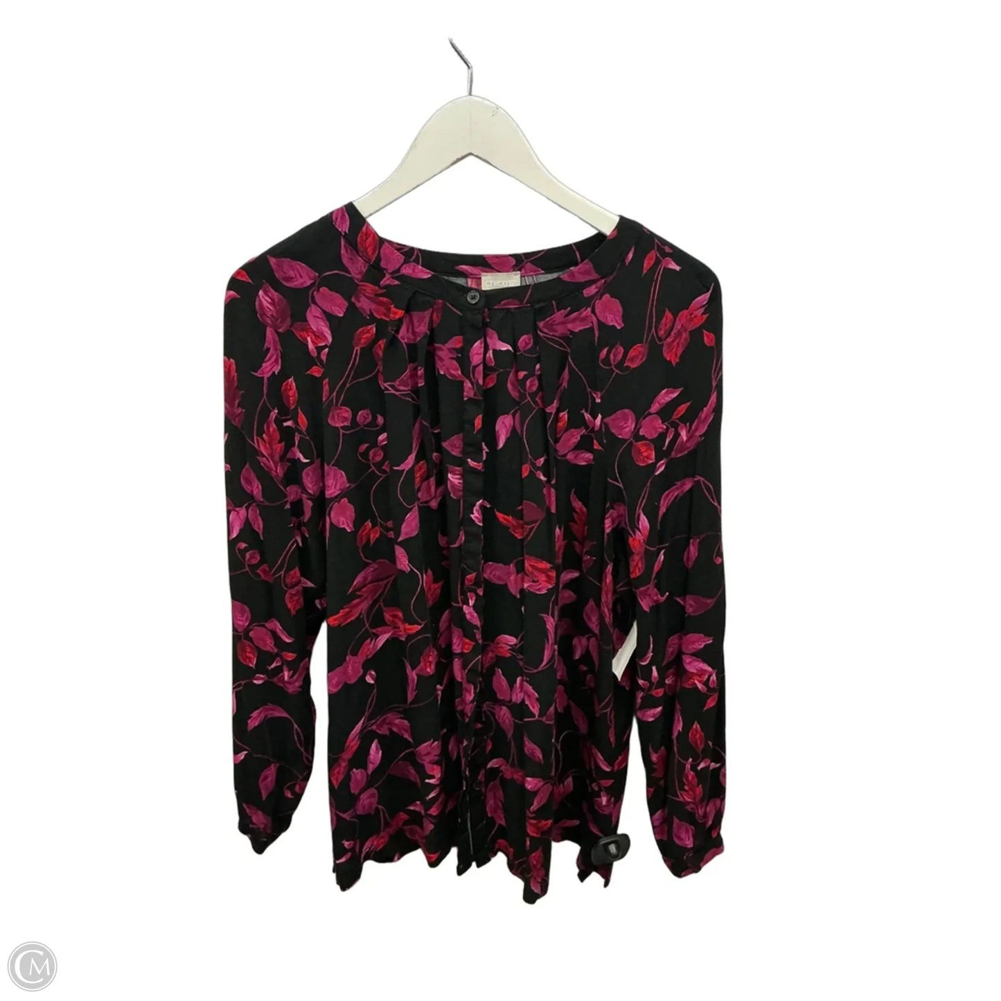 Top Long Sleeve By Chicos In Pink, Size: L