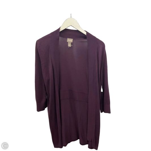 Sweater By Chicos In Purple, Size: M
