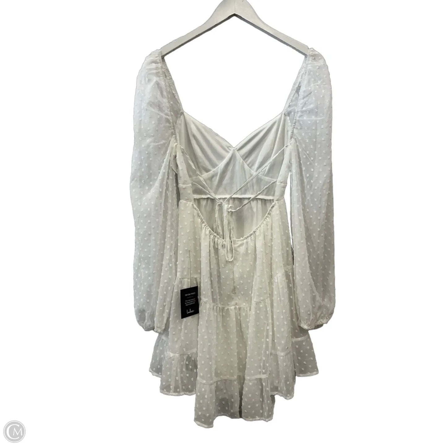 Dress Casual Midi By Lulus In White, Size: M