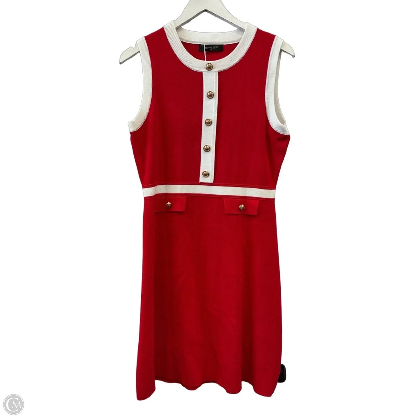 Dress Casual Midi By Merokeety In Red, Size: M