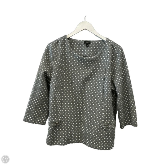 Top Long Sleeve By Talbots In Grey, Size: Xlp