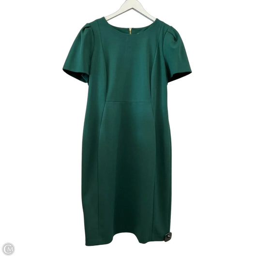 Dress Casual Midi By Calvin Klein In Green, Size: L