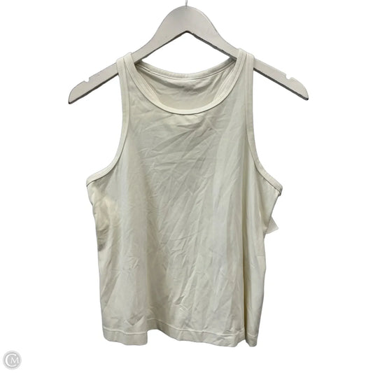 Athletic Tank Top By Lululemon In White, Size: L