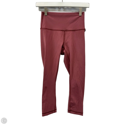 Athletic Leggings By Lululemon In Pink, Size: S