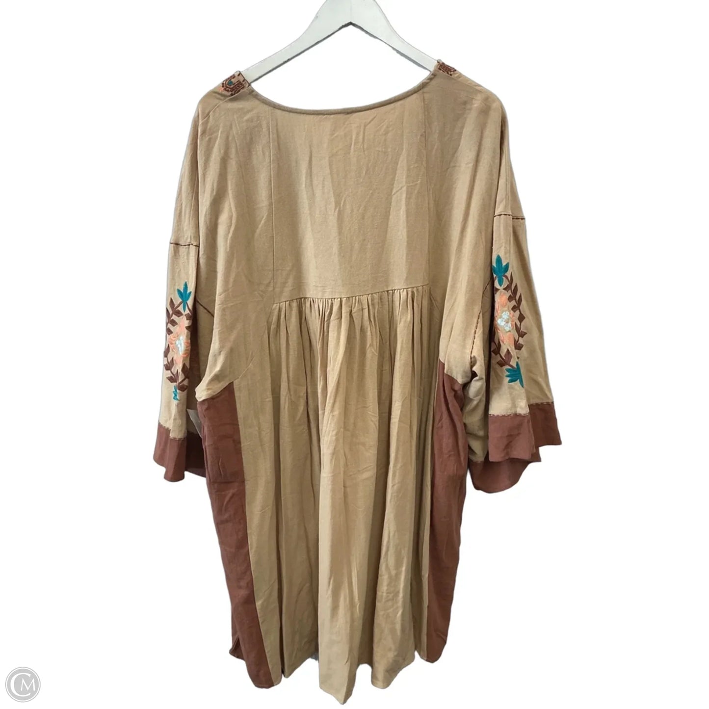 Dress Casual Midi By Easel In Brown, Size: 2x