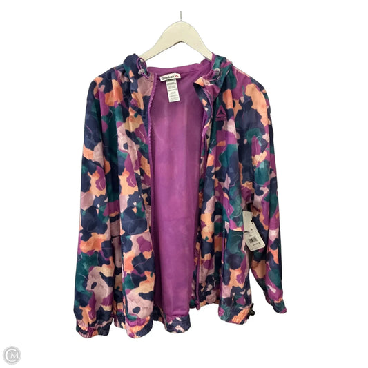 Athletic Jacket By Reebok In Purple, Size: Xxl