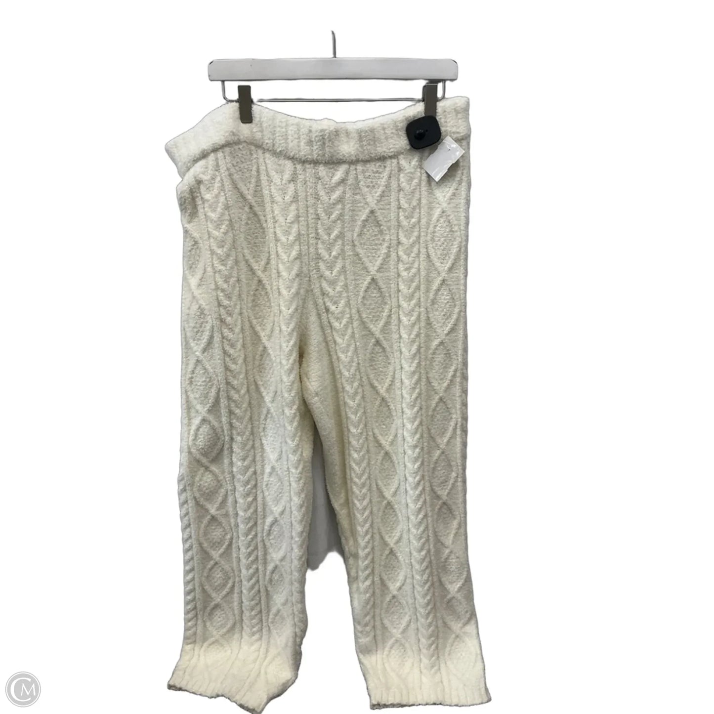 Pants Set 2pc By Clothes Mentor In White, Size: 1x