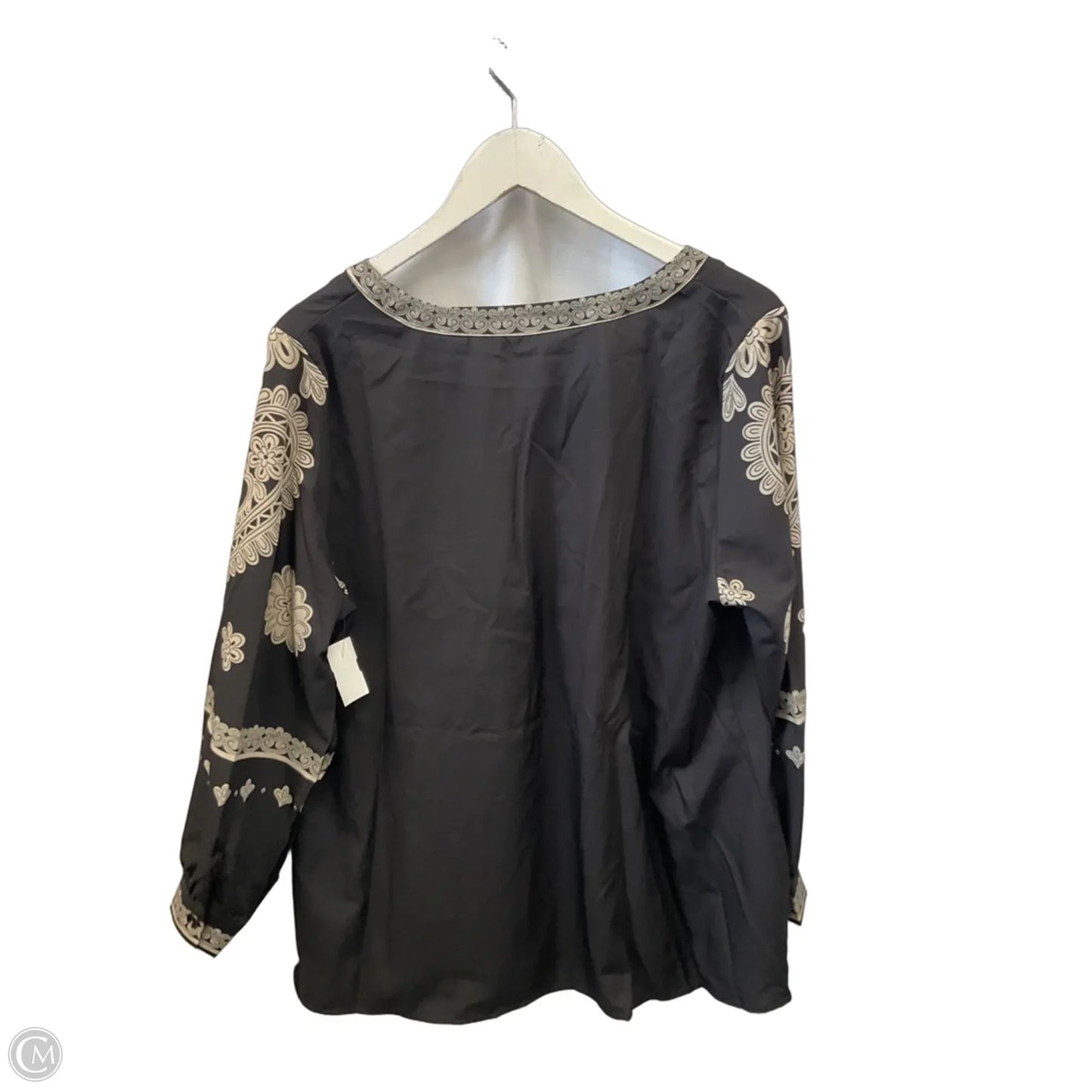 Top Long Sleeve By Bloomchic In Black, Size: 2x