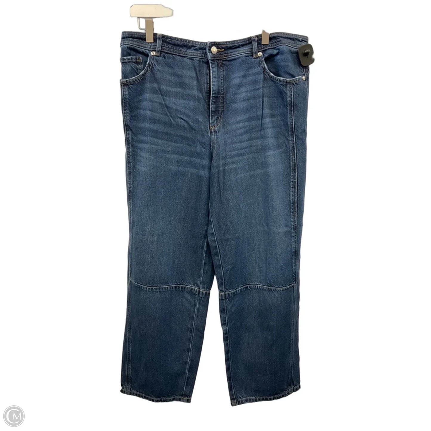 Jeans Wide Leg By Loft In Blue Denim, Size: 14