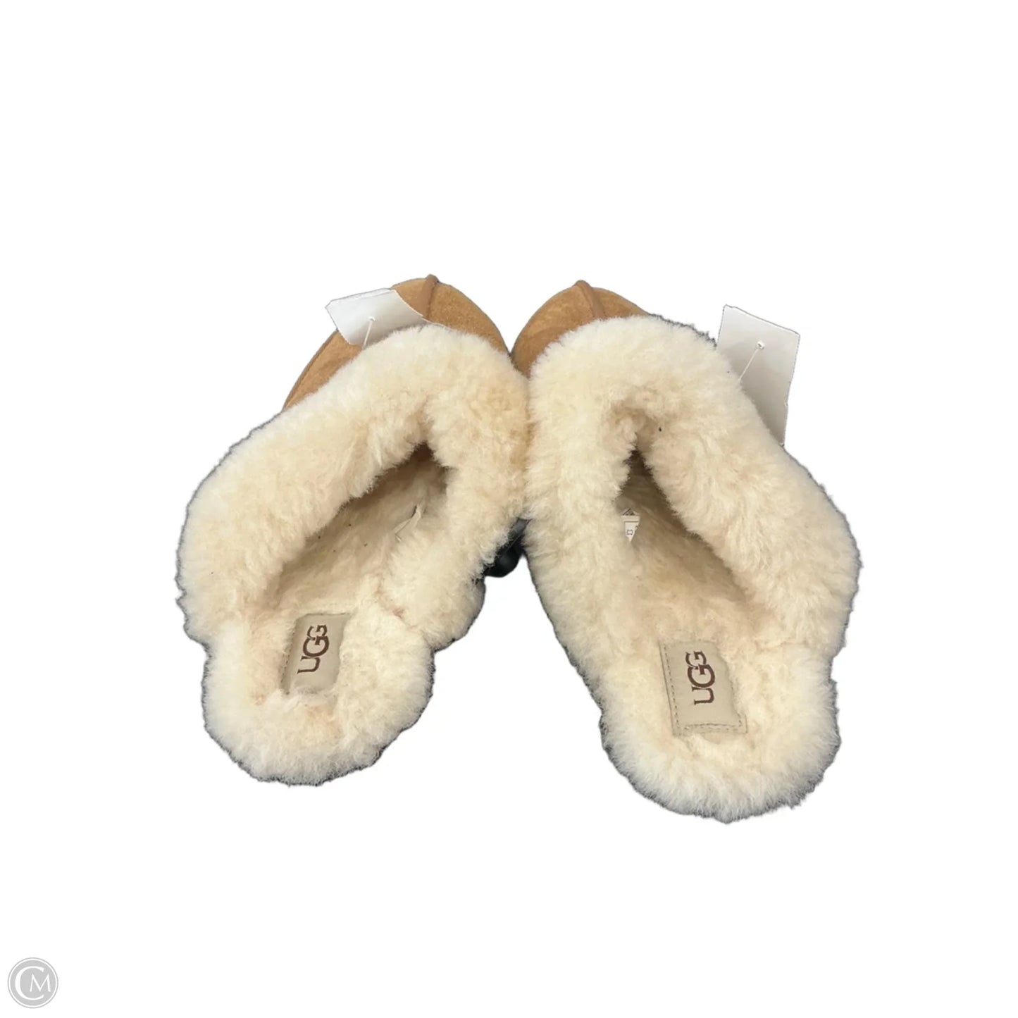 Slippers Designer By Ugg In Brown, Size: 9