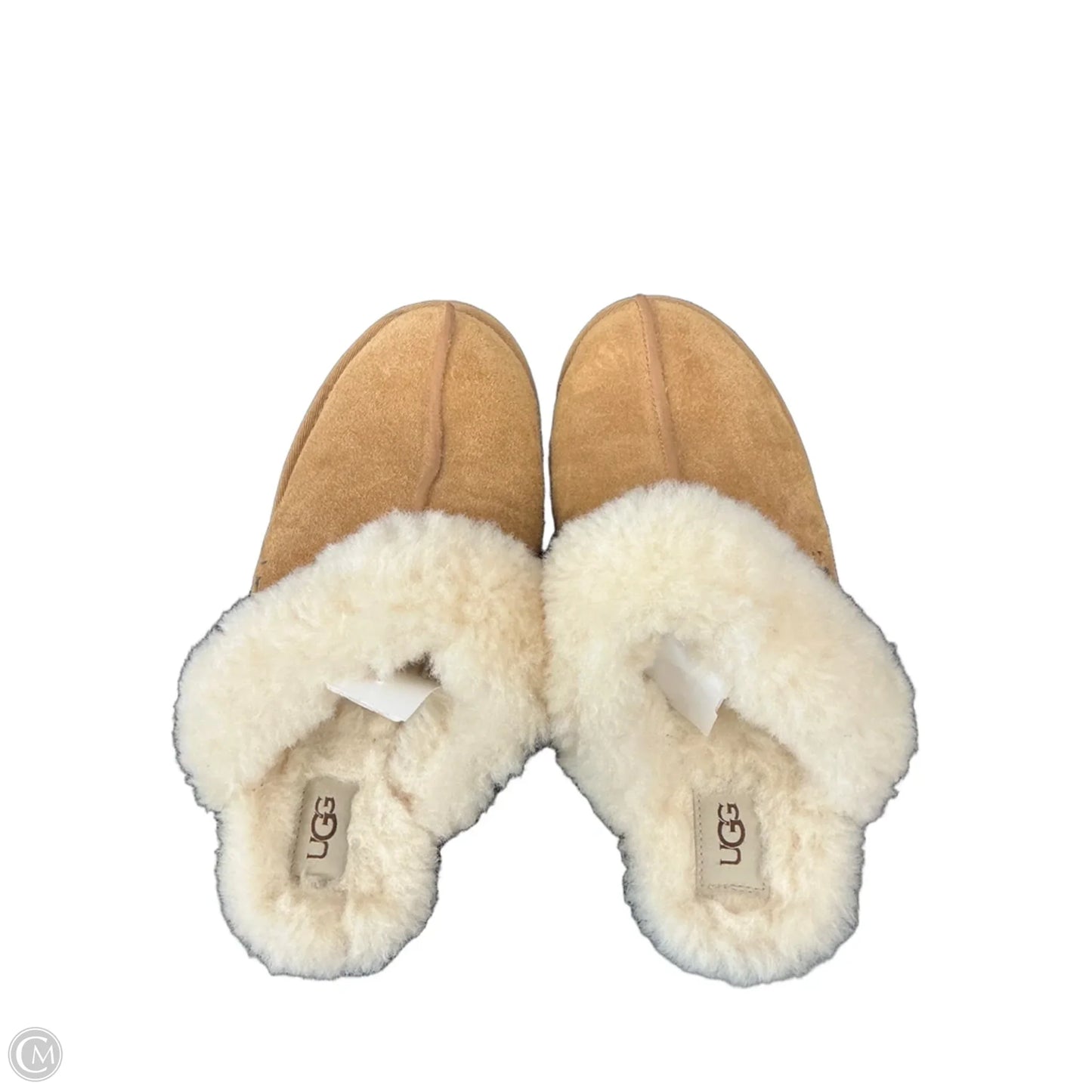Slippers Designer By Ugg In Brown, Size: 9