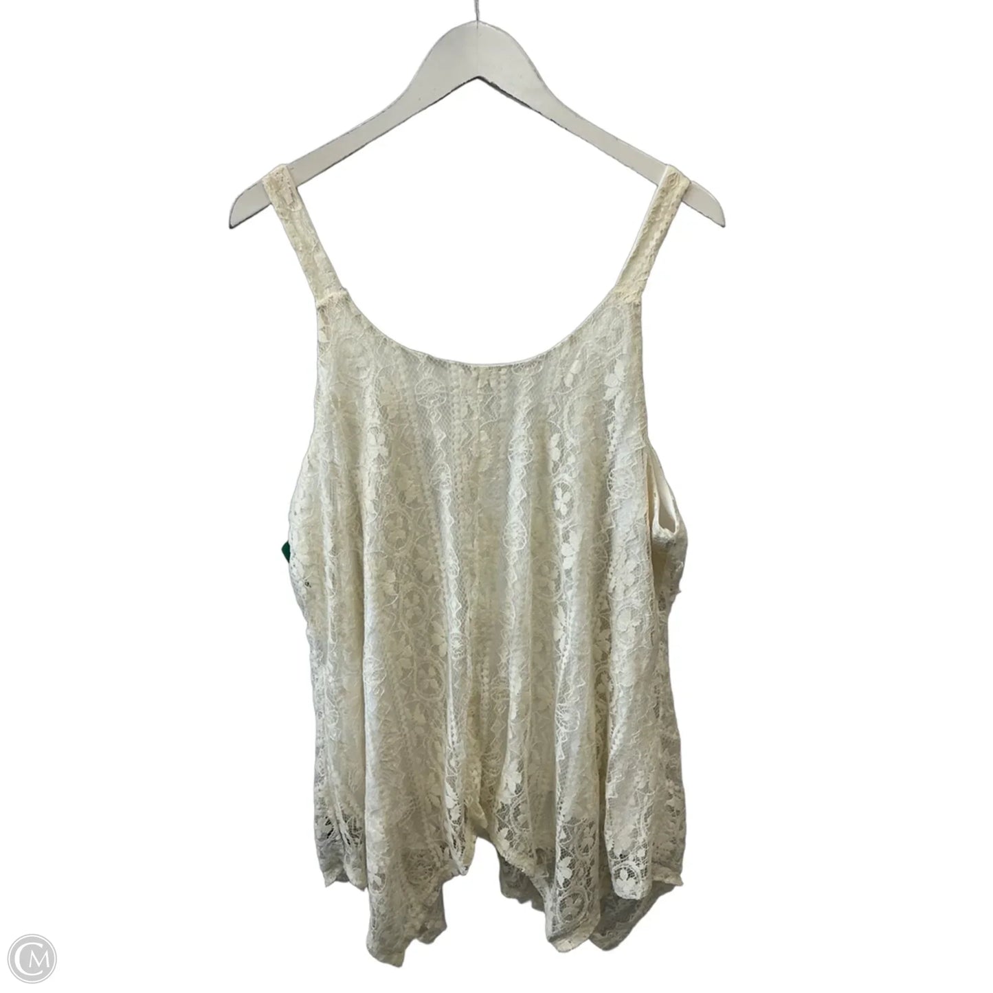 Top Sleeveless By Maurices In White, Size: 2x