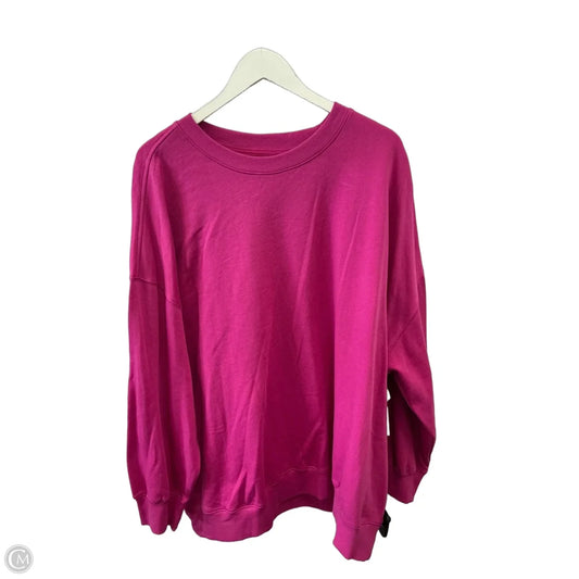 Sweatshirt Crewneck By Old Navy In Pink, Size: Xxl