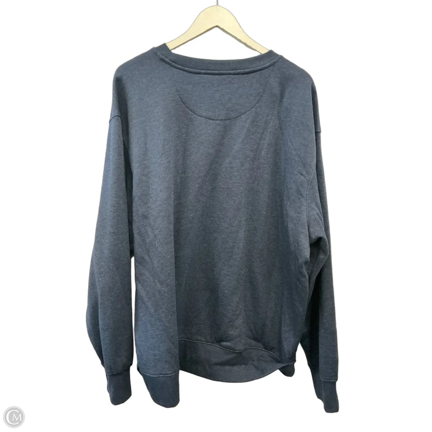Sweatshirt Crewneck By Clothes Mentor In Blue, Size: Xxl