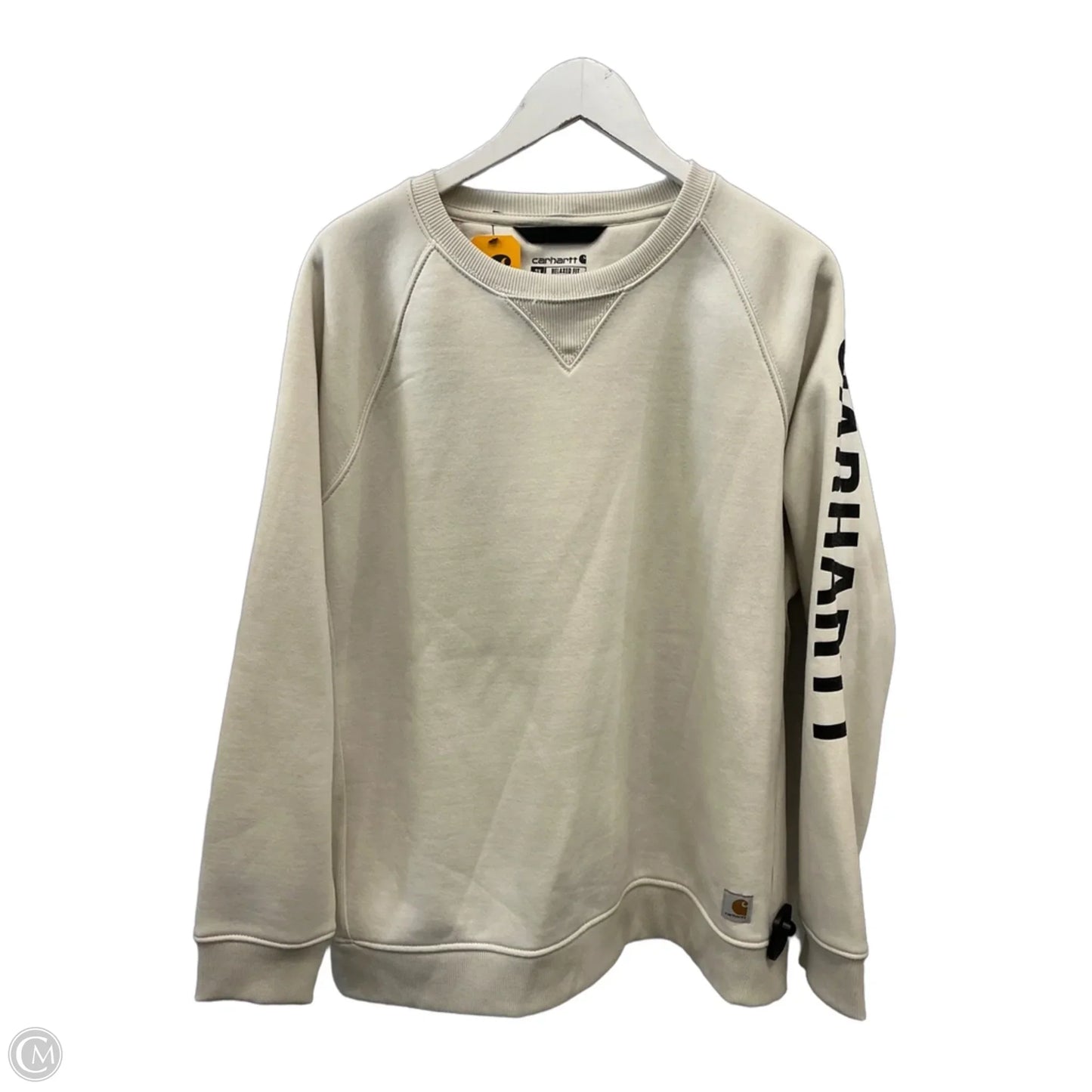 Sweatshirt Crewneck By Carhartt In Cream, Size: 2x