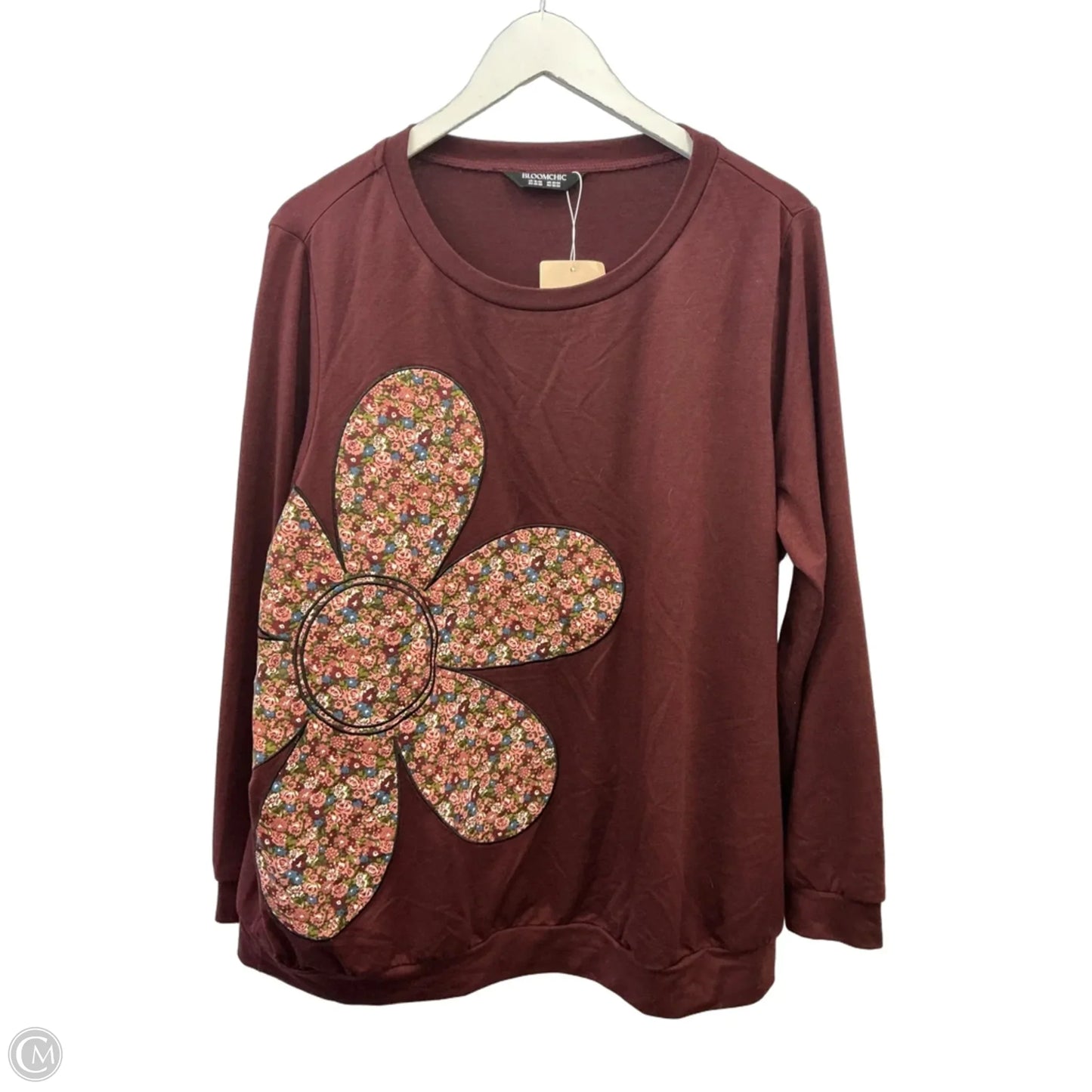 Top Long Sleeve By Bloomchic In Red, Size: 2x