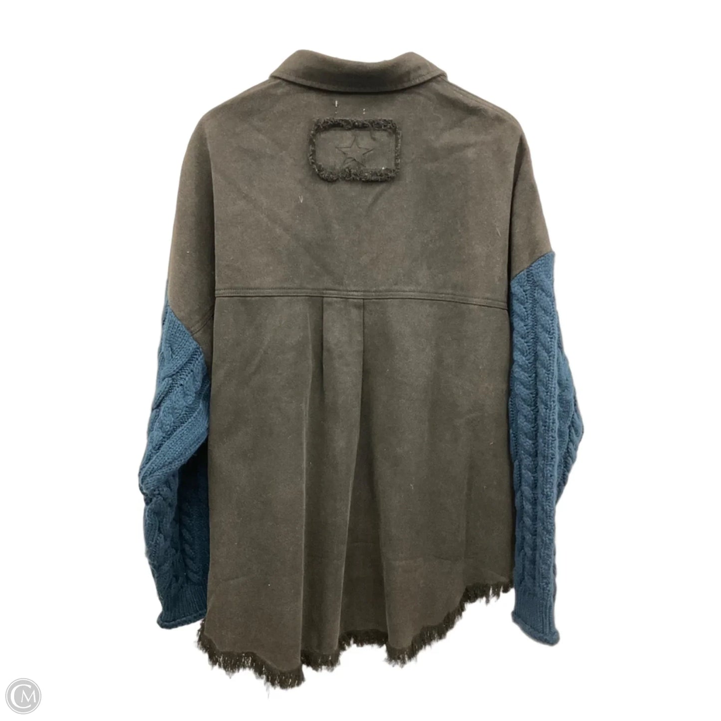 Jacket Denim By Pol In Black Denim, Size: L