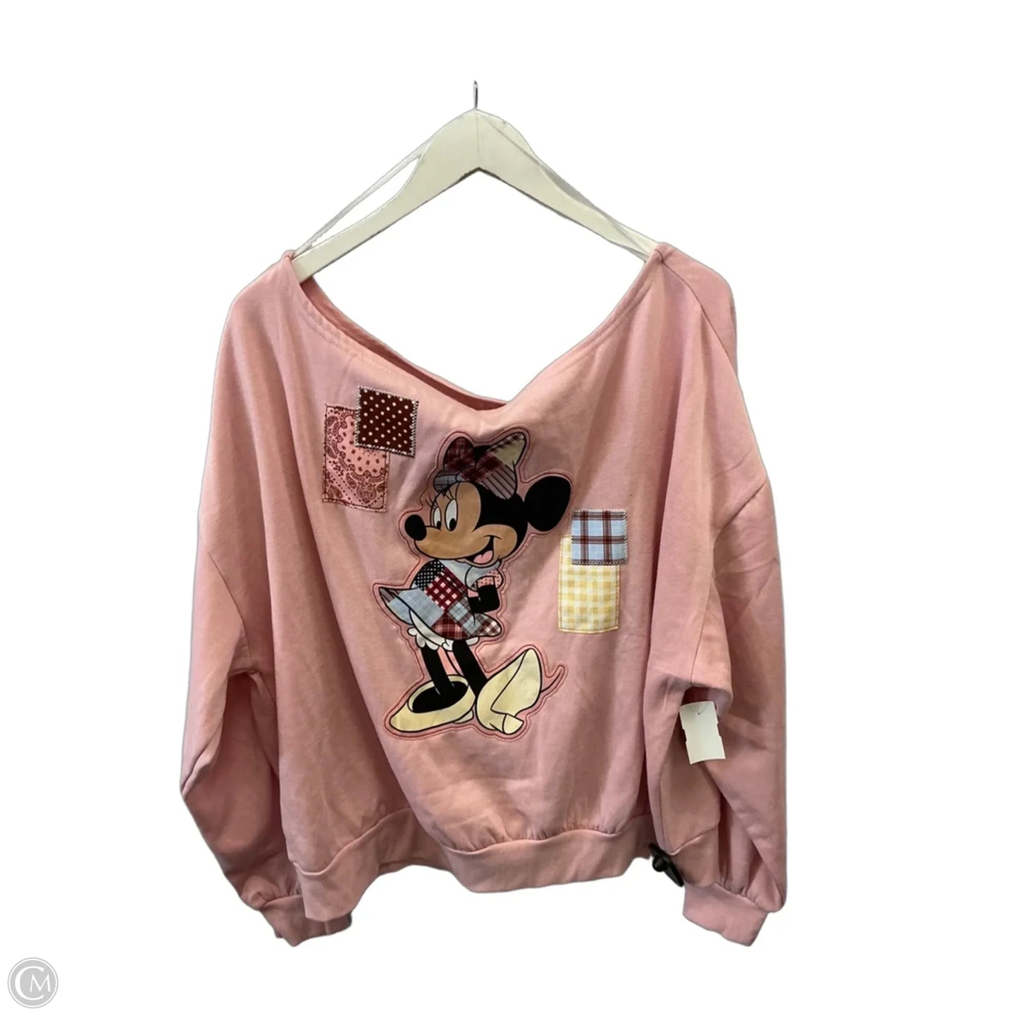 Top Long Sleeve By Disney In Pink, Size: Xxl