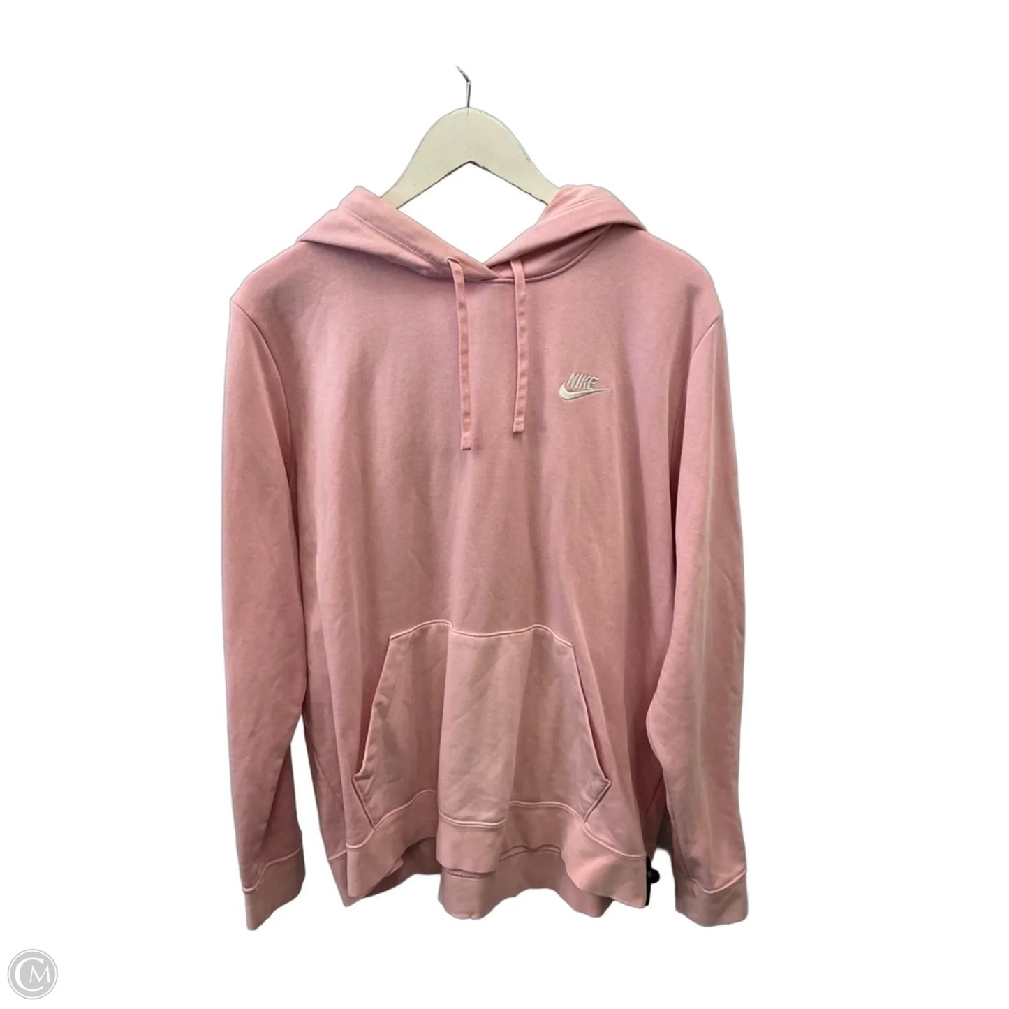 Athletic Sweatshirt Hoodie By Nike In Pink, Size: Xxl