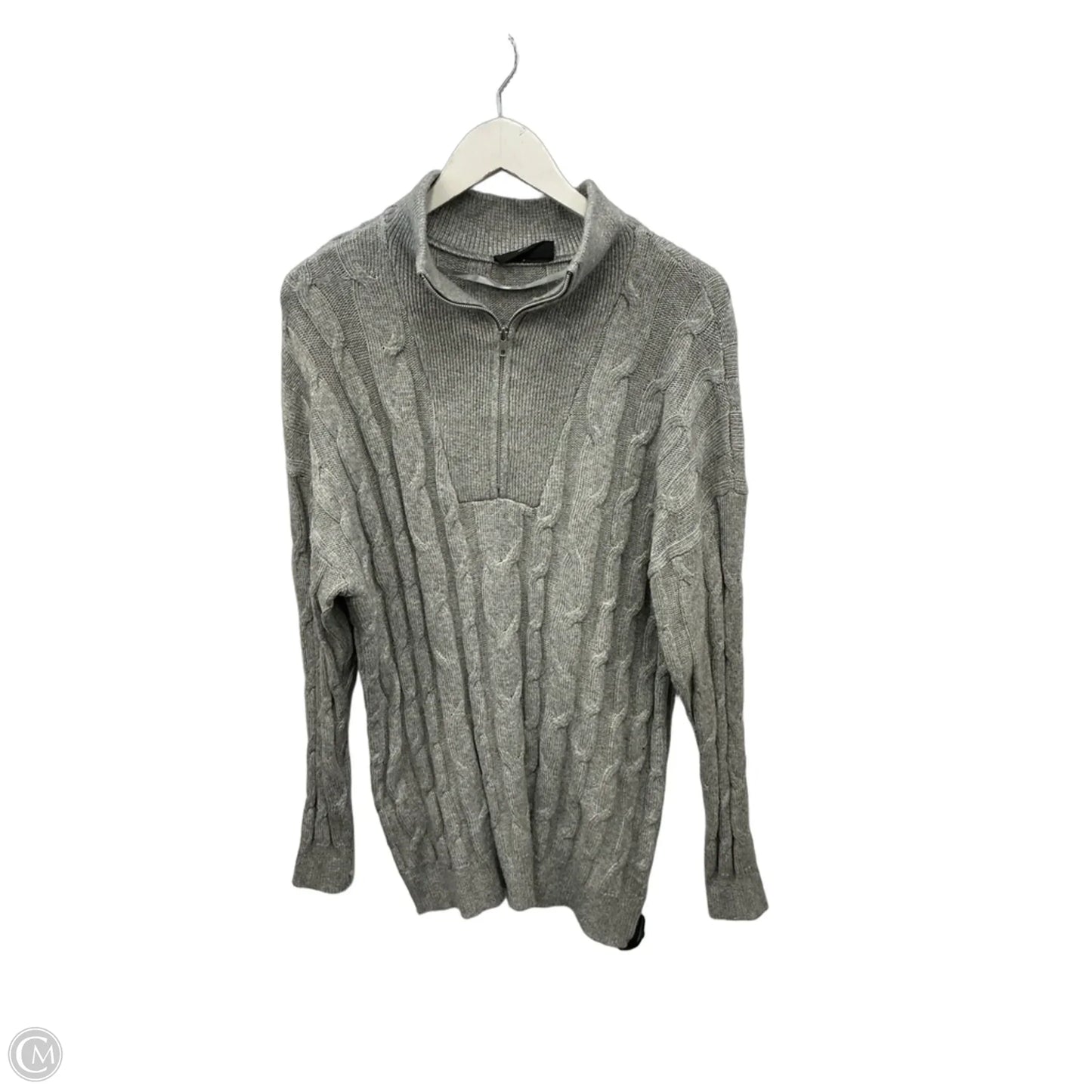 Sweater By Lane Bryant In Grey, Size: 2x