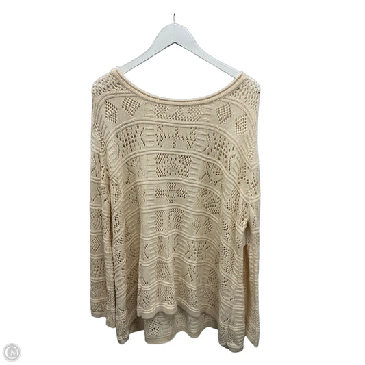 Sweater By Bloomchic In Cream, Size: 2x