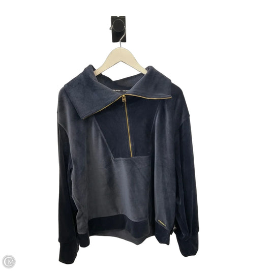 Top Long Sleeve Designer By Halston In Blue, Size: Xxl