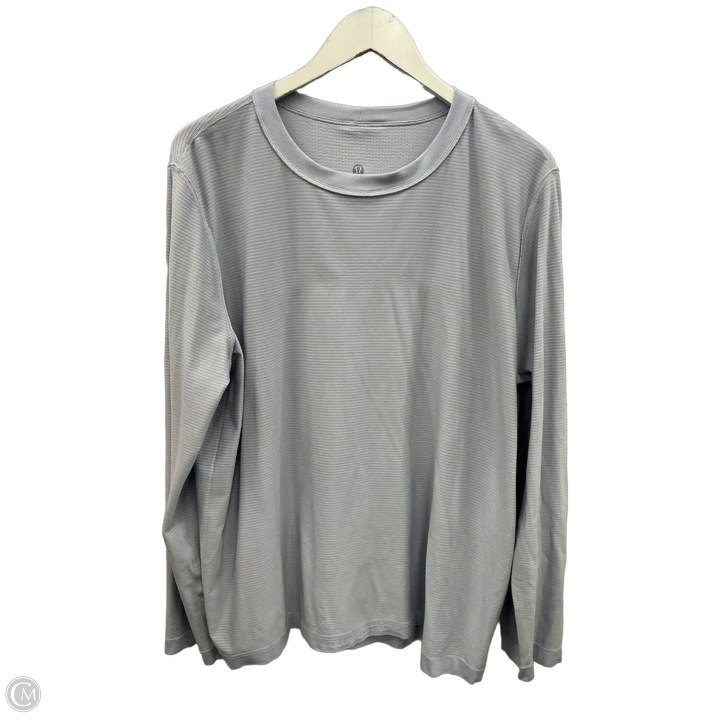 Athletic Top Long Sleeve Collar By Lululemon In Blue, Size: 12
