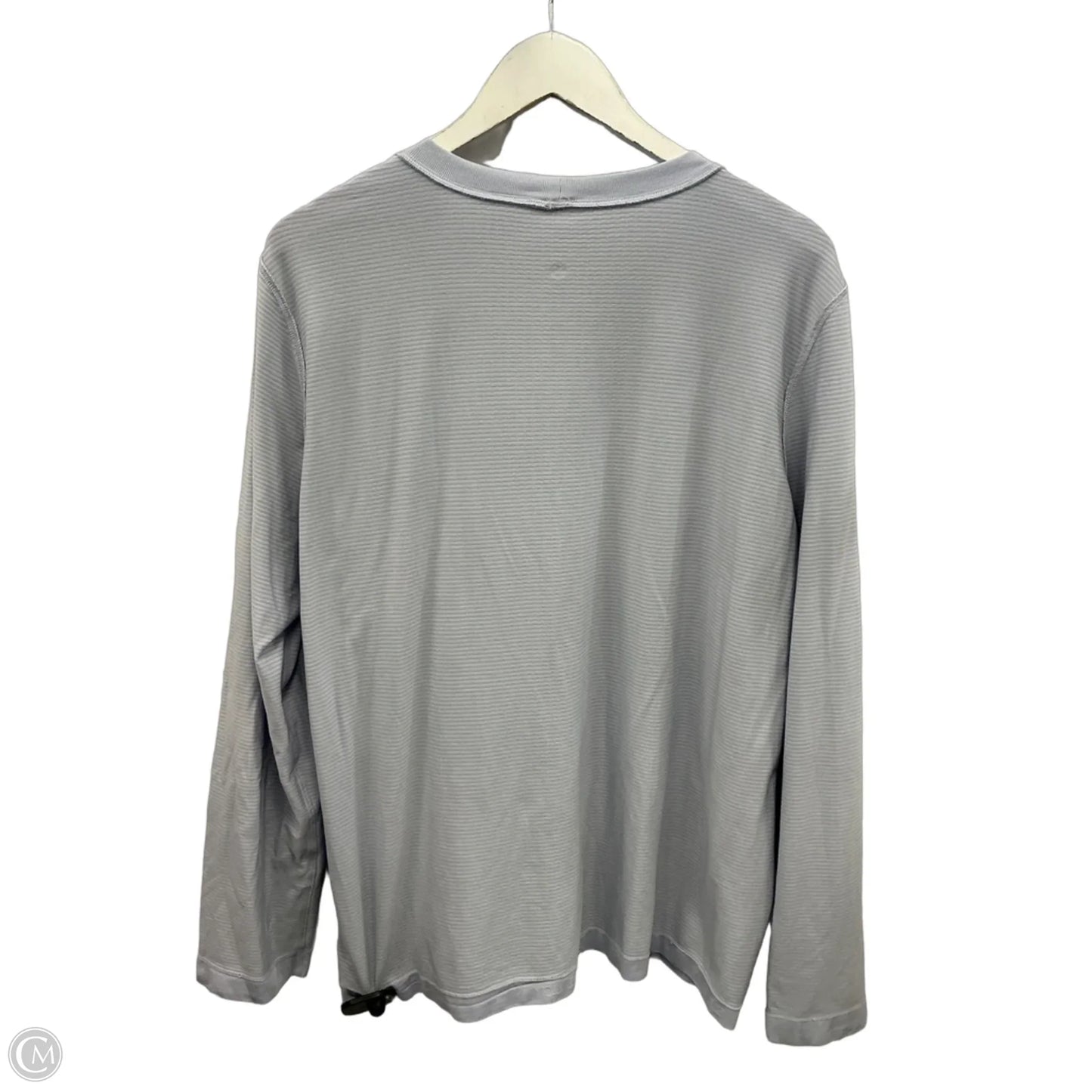 Athletic Top Long Sleeve Collar By Lululemon In Blue, Size: 12