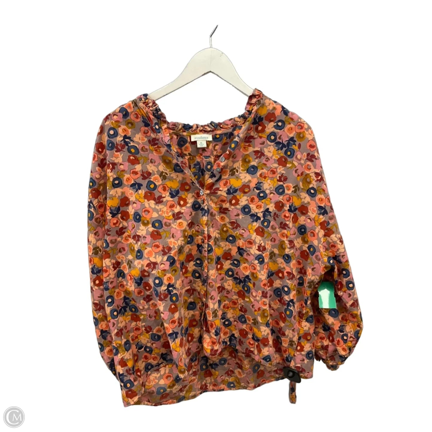 Top Long Sleeve By Sundance In Floral Print, Size: Xl