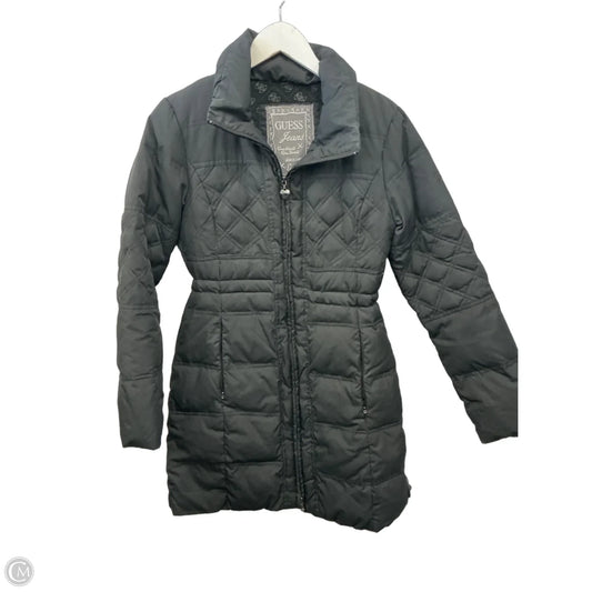 Coat Puffer & Quilted By Guess In Black, Size: Xs