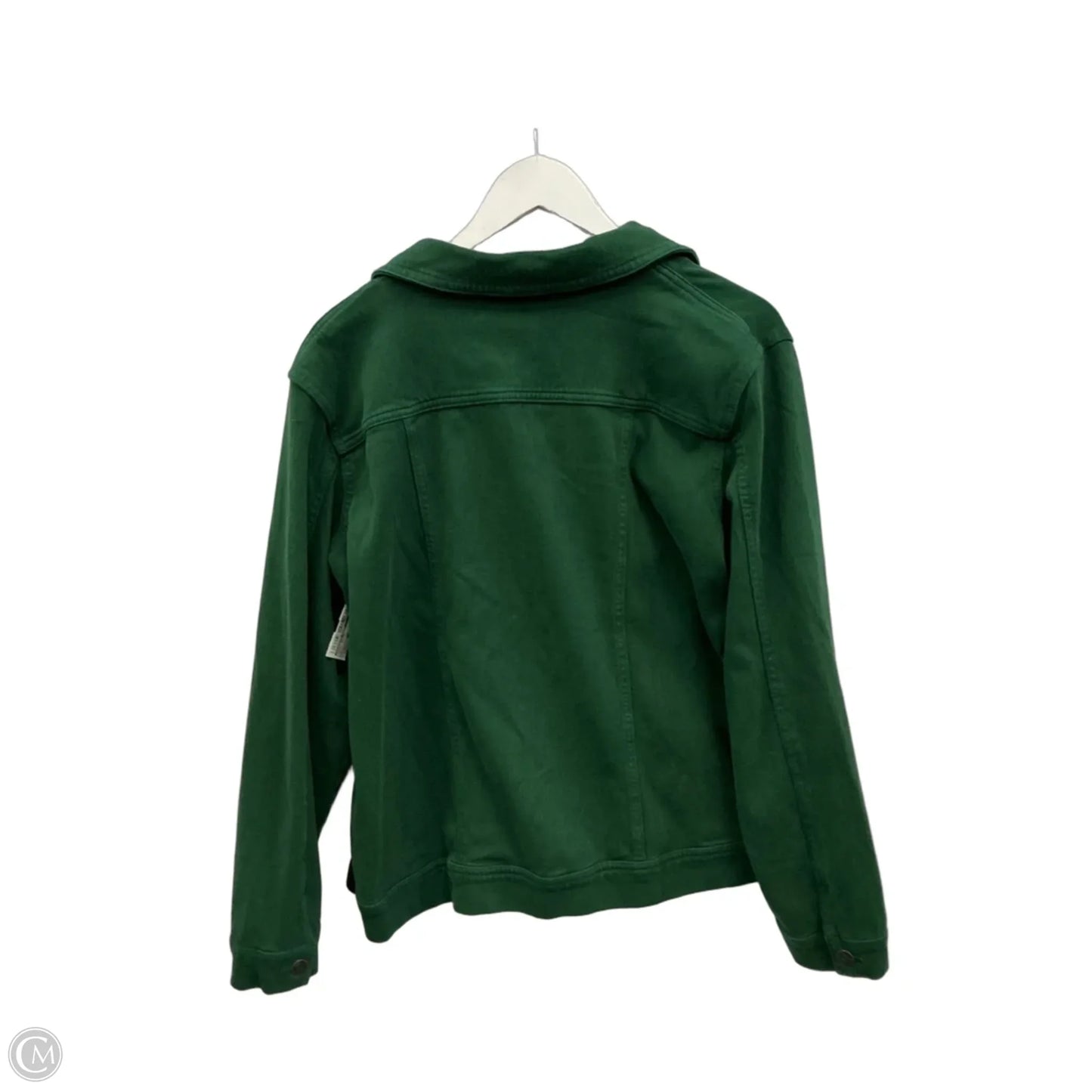 Jacket Denim By Coldwater Creek In Green, Size: 1x