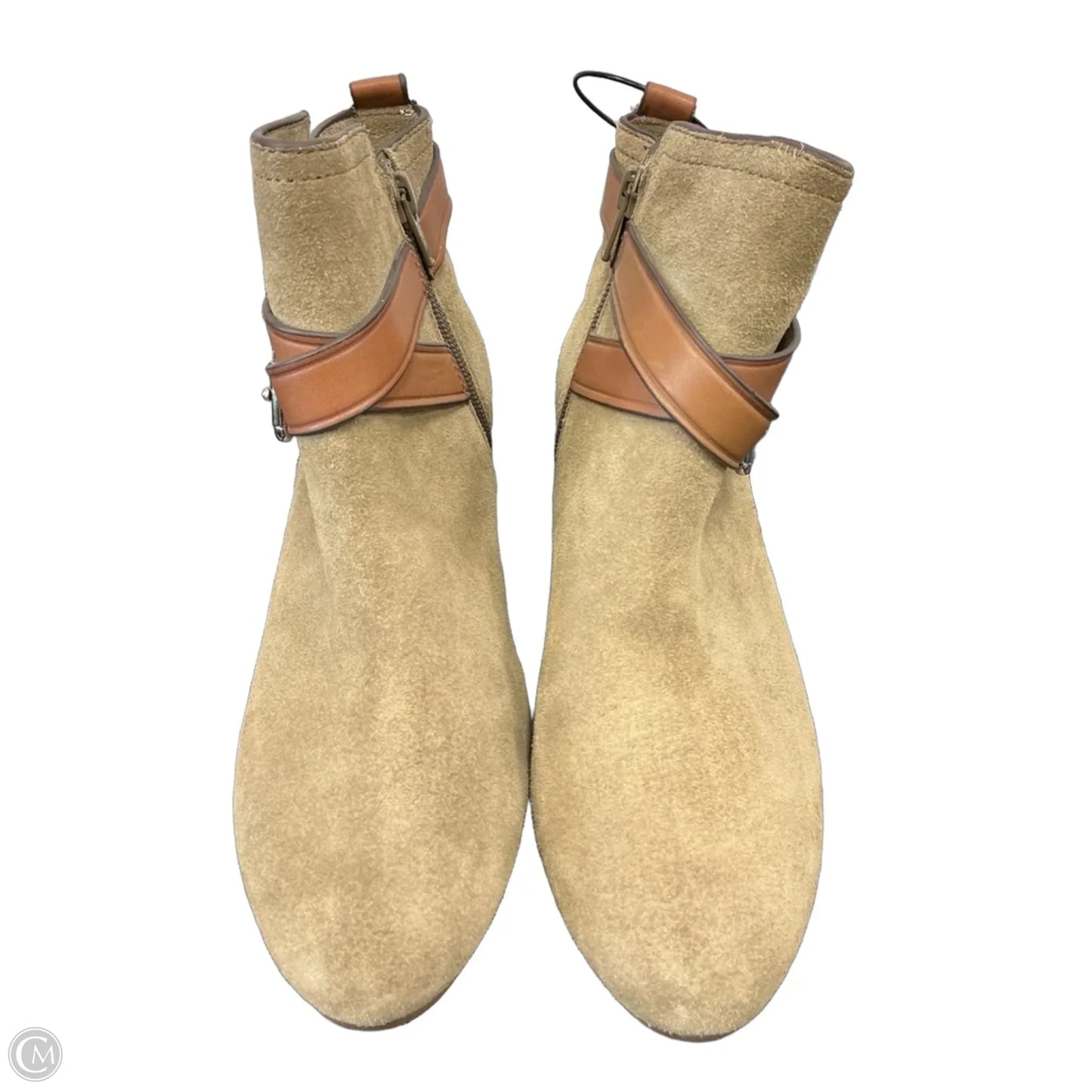 Boots Designer By Coach In Tan, Size: 6.5