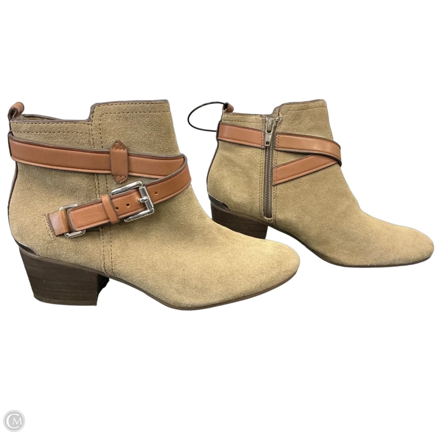 Boots Designer By Coach In Tan, Size: 6.5