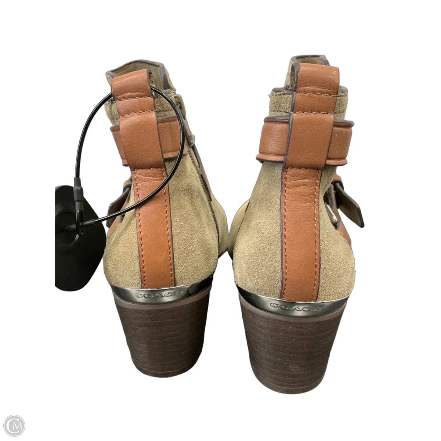 Boots Designer By Coach In Tan, Size: 6.5