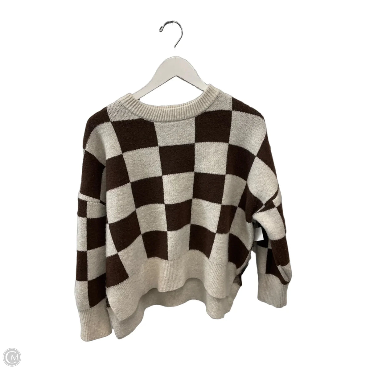 Sweater By Sincerely Jules In Checkered Pattern, Size: M