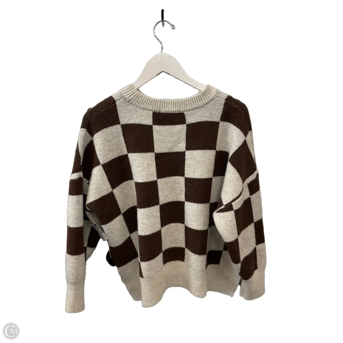 Sweater By Sincerely Jules In Checkered Pattern, Size: M