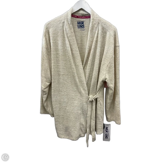 Sweater By Muk Luks In Cream, Size: 1x